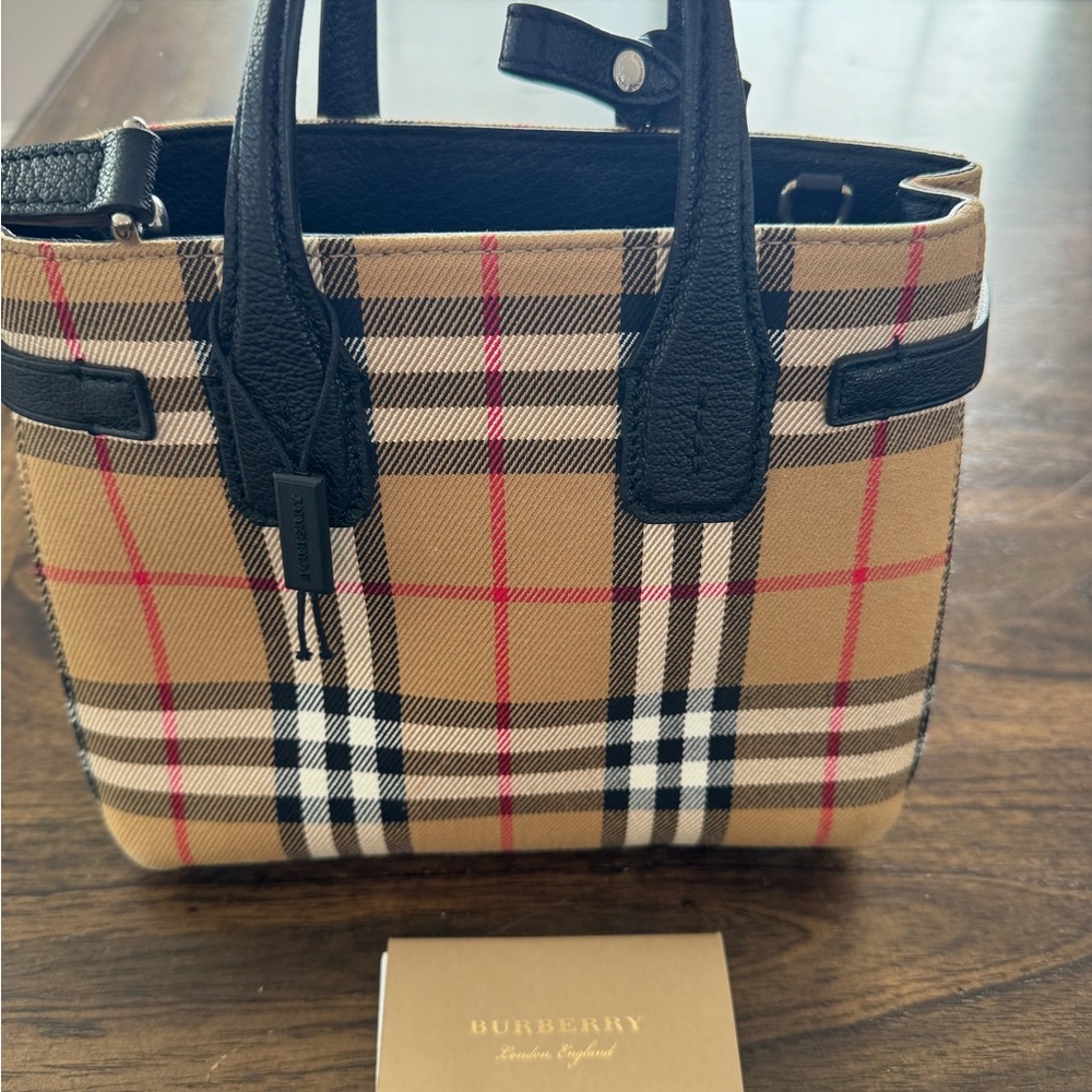 Burberry Mini Bag - Black, Tan, and Red Plaid - Picture 10 of 16